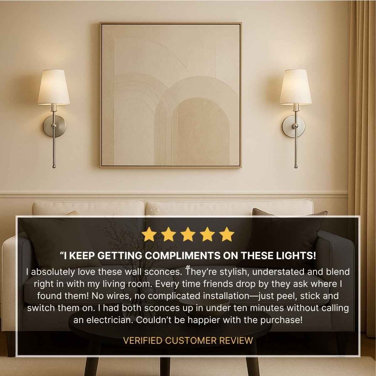 Cordless Wall Sconces - Luminoya