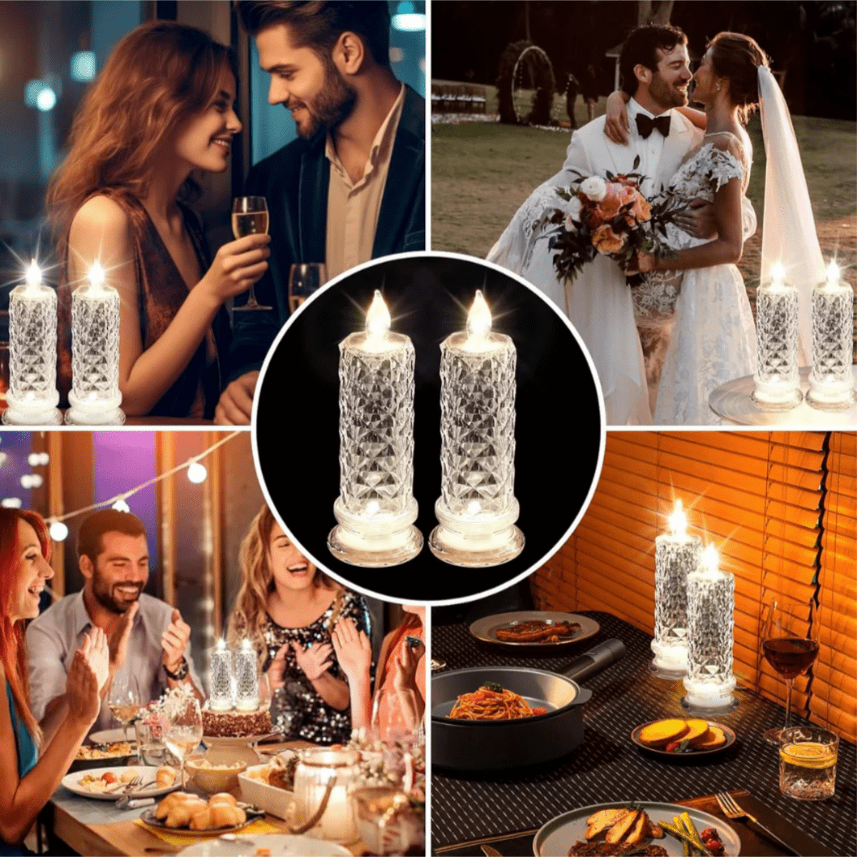 Crystal Candle Light – Romantic Glow, No Mess - Luminoya