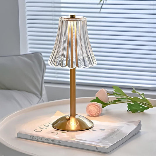 Golden Crystal Table Lamp - Luminoya