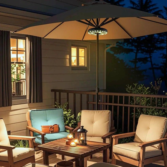 ParasolGlow™ Patio Umbrella Light - Luminoya