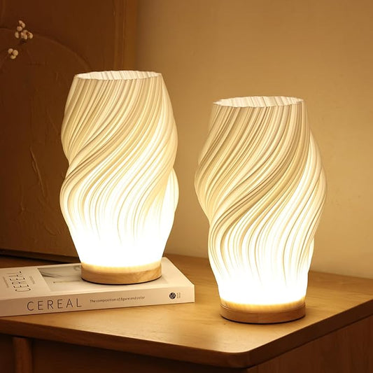 Serene Wavecrest Lamp - Luminoya