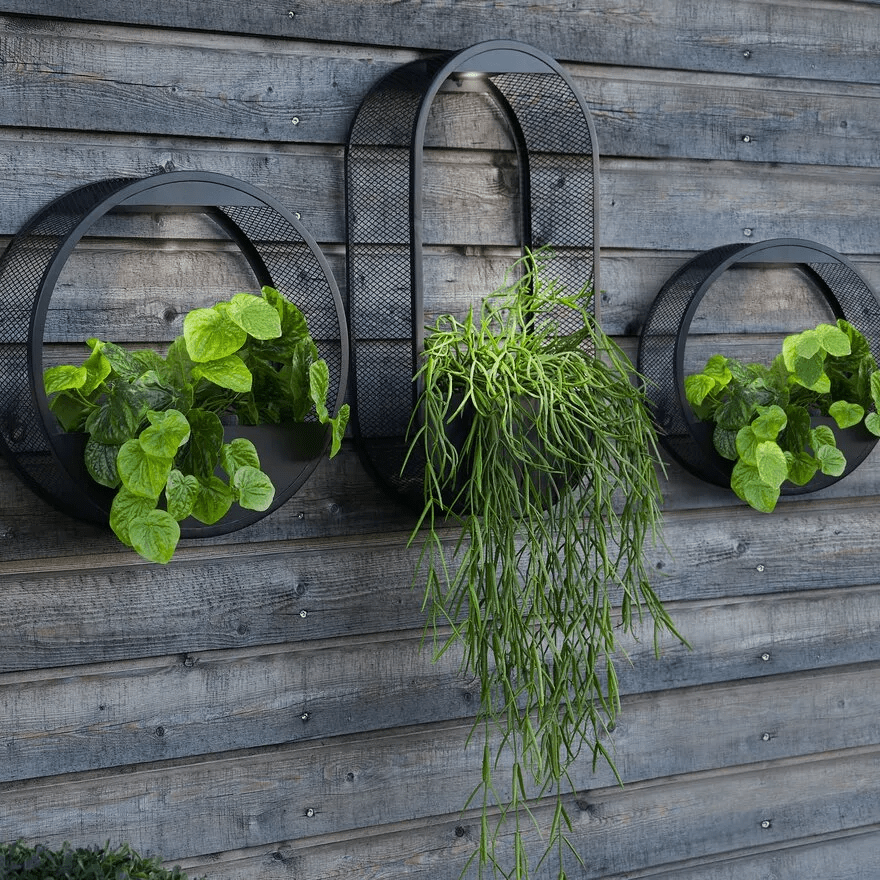 Solar Powered Wall Pot Light - Luminoya