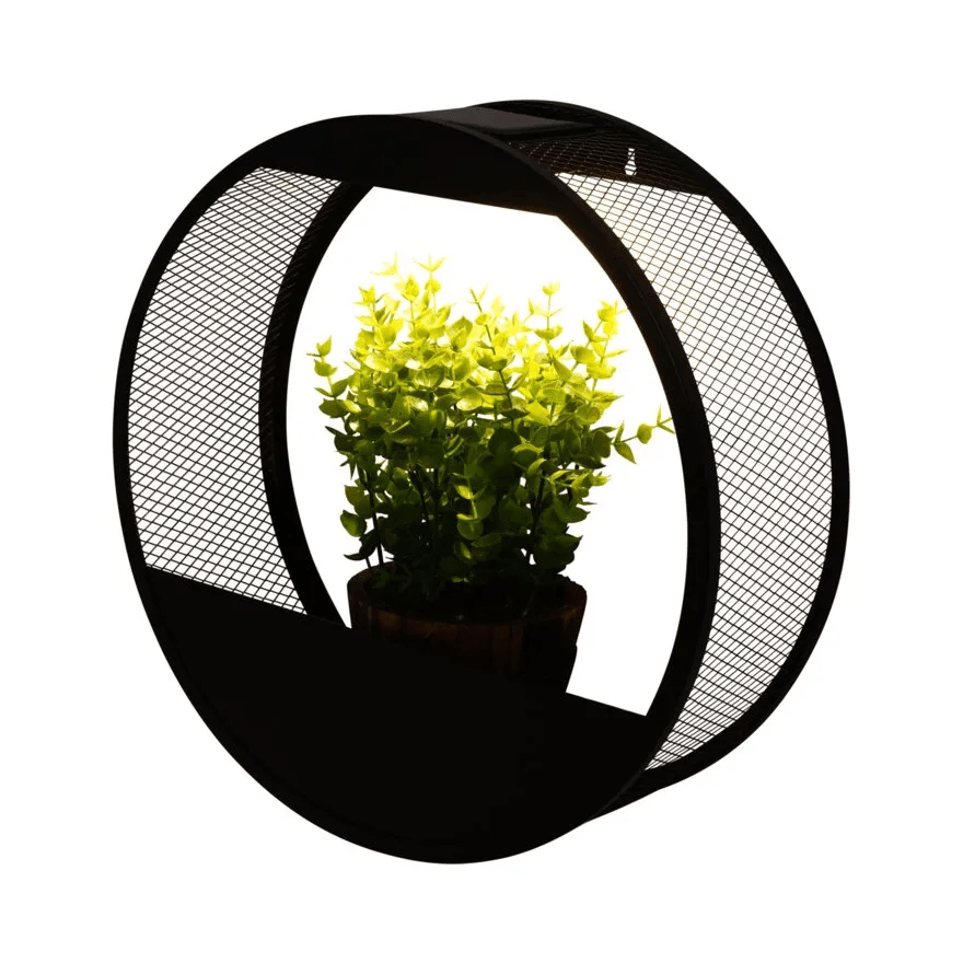 Solar Powered Wall Pot Light - Luminoya