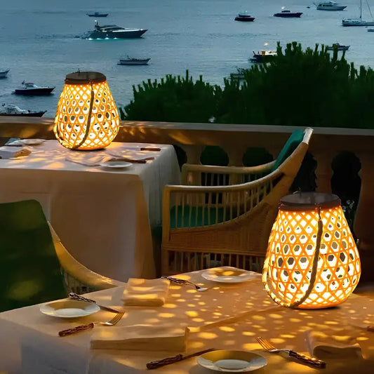 Solara™ Woven Lantern - Luminoya