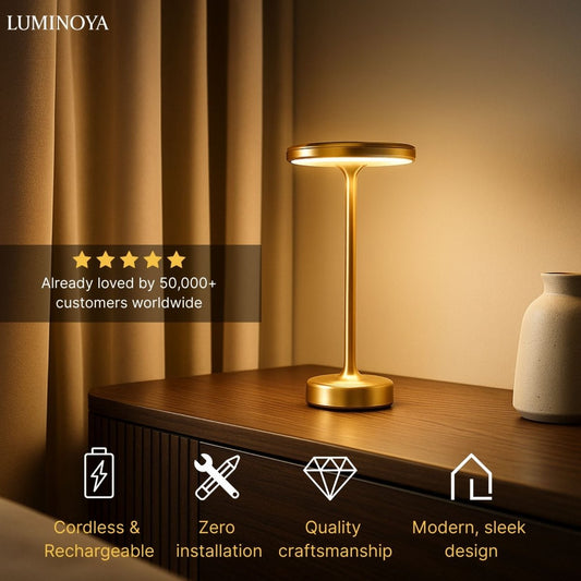 Sunray™ Rechargeable Lamp - Luminoya