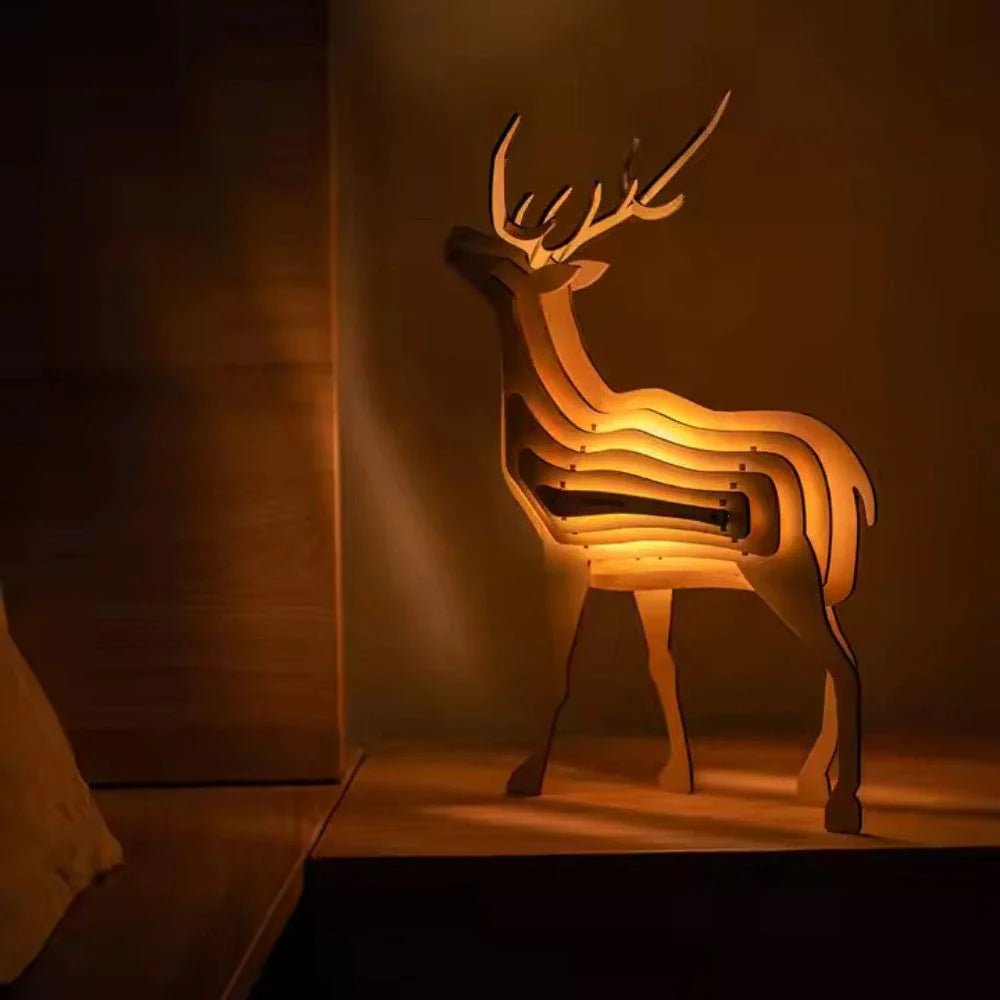 WildCraft™ Wooden Animal Light - Luminoya