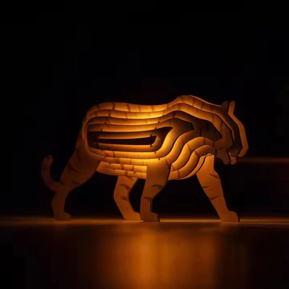 WildCraft™ Wooden Animal Light - Luminoya