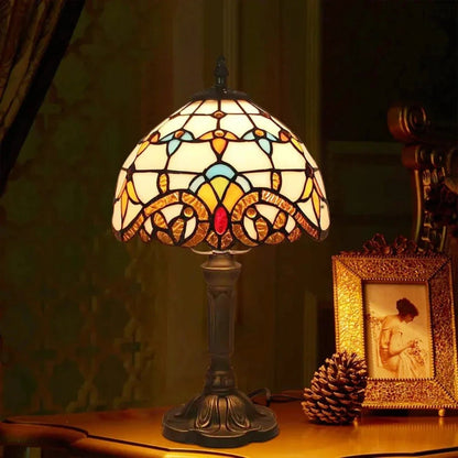 Antique Stained Glass Lamp - Luminoya