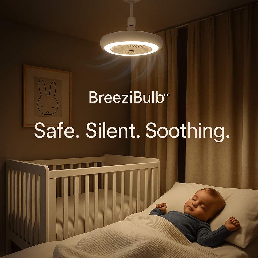 BreeziBulb™ – 2 - in - 1 LED Ceiling Fan Light That Screws in Like a Bulb - Luminoya
