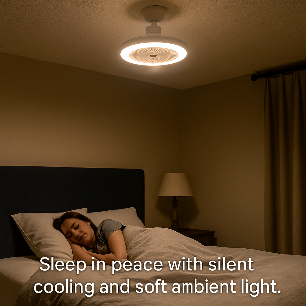 BreeziBulb™ – 2 - in - 1 LED Ceiling Fan Light That Screws in Like a Bulb - Luminoya