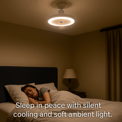 BreeziBulb™ – 2 - in - 1 LED Ceiling Fan Light That Screws in Like a Bulb - Luminoya