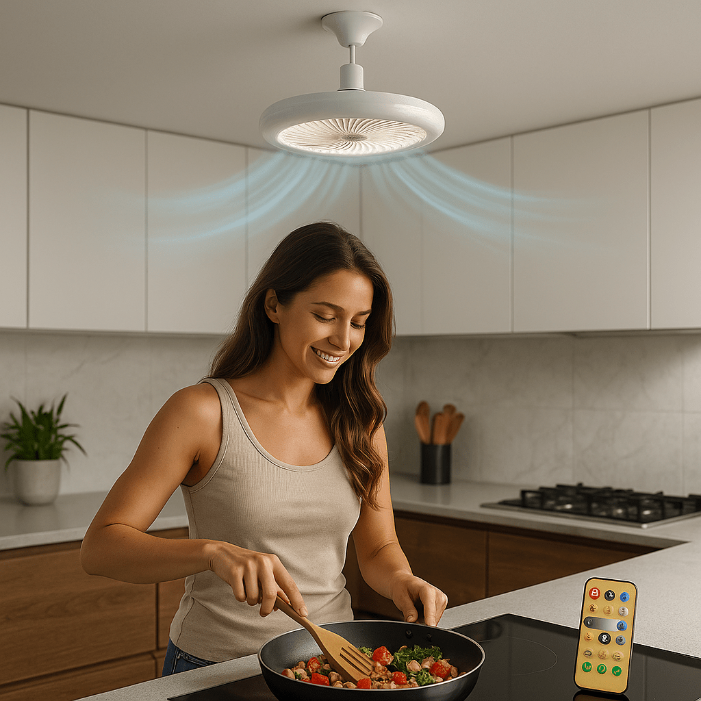 BreeziBulb™ – 2 - in - 1 LED Ceiling Fan Light That Screws in Like a Bulb - Luminoya