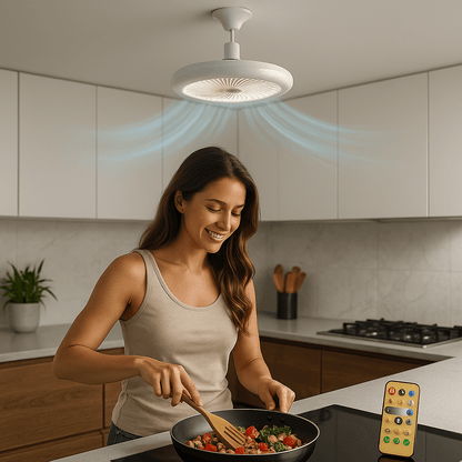 BreeziBulb™ – 2 - in - 1 LED Ceiling Fan Light That Screws in Like a Bulb - Luminoya