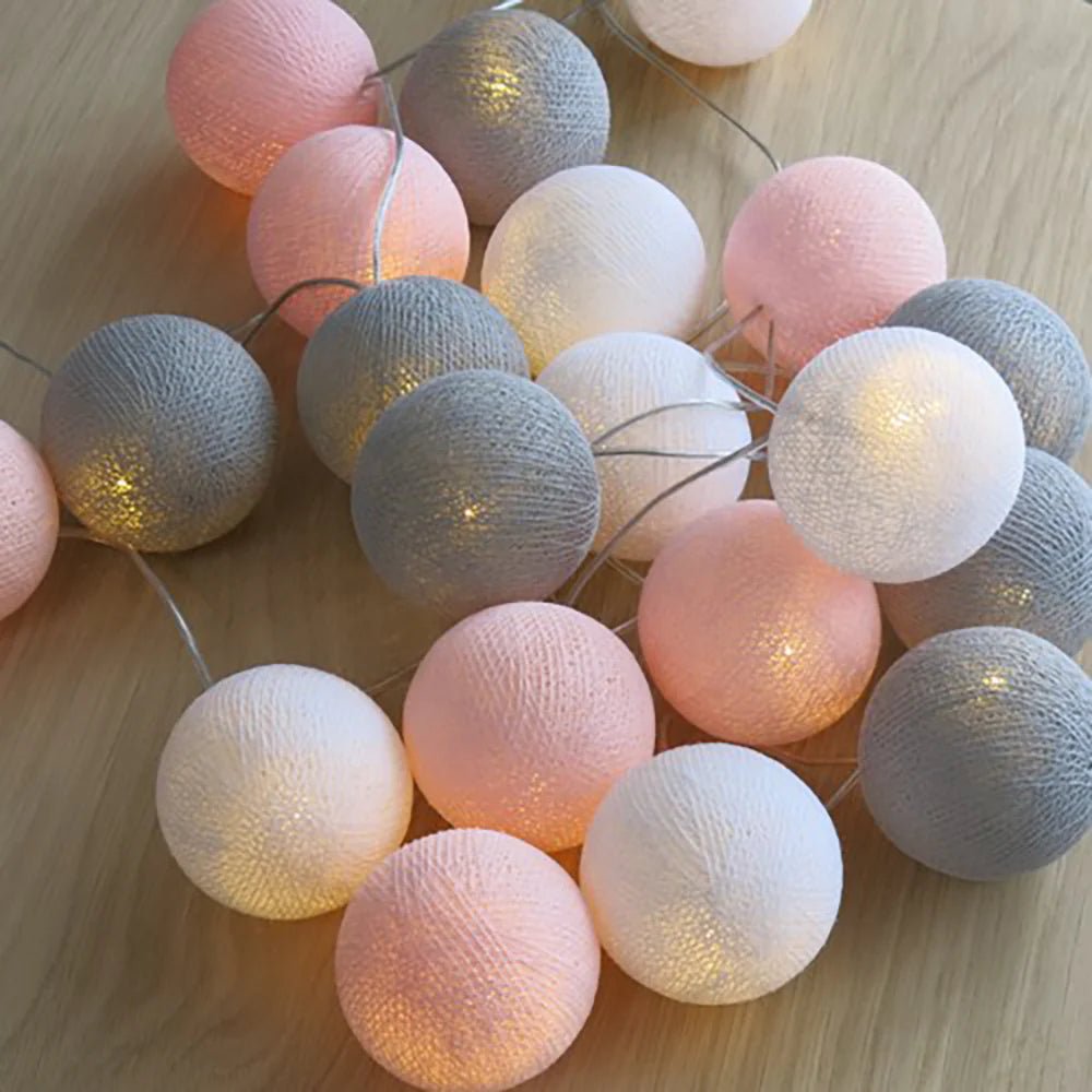 Cotton Ball Garland - Luminoya