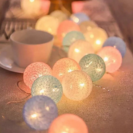 Cotton Ball Garland - Luminoya
