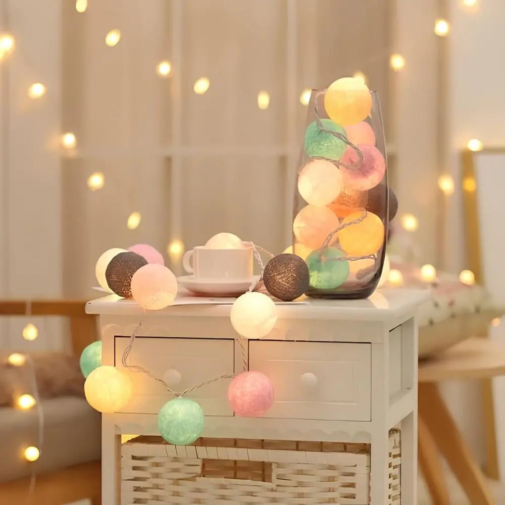 Cotton Ball Garland - Luminoya