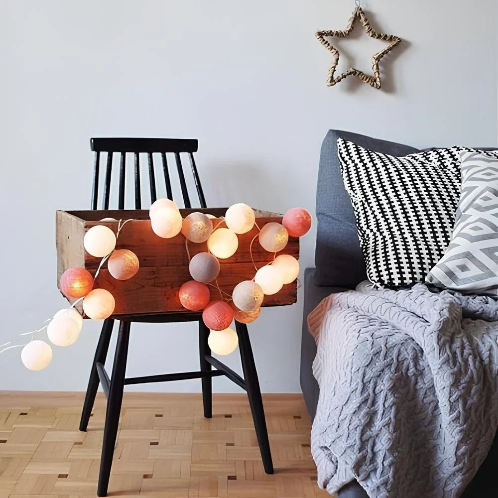 Cotton Ball Garland - Luminoya