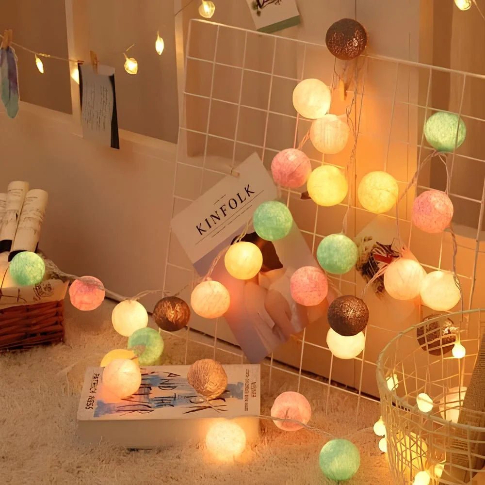 Cotton Ball Garland - Luminoya