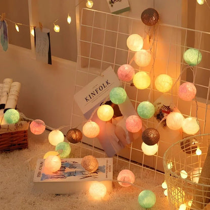 Cotton Ball Garland - Luminoya