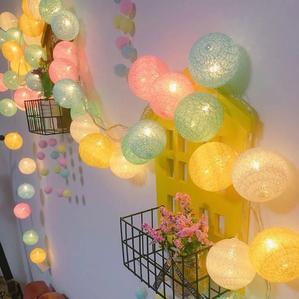Cotton Ball Garland - Luminoya