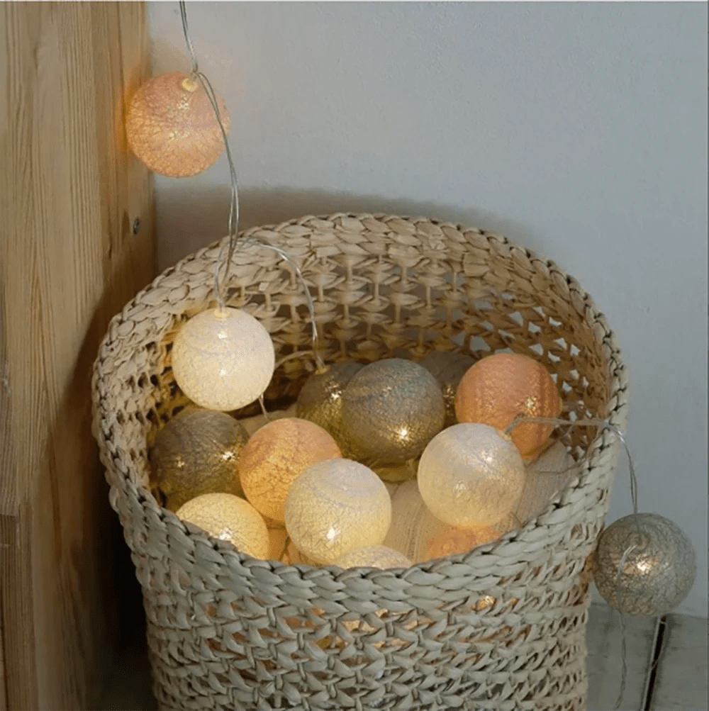 Cotton Ball Garland - Luminoya