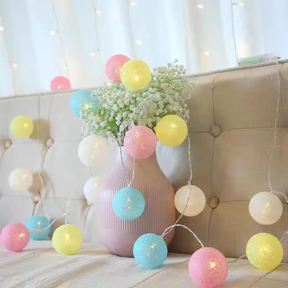 Cotton Ball Garland - Luminoya