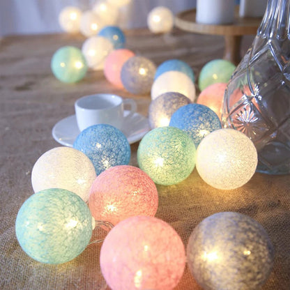Cotton Ball Garland - Luminoya
