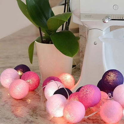Cotton Ball Garland - Luminoya