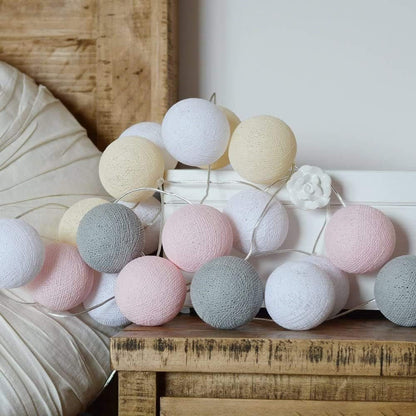 Cotton Ball Garland - Luminoya