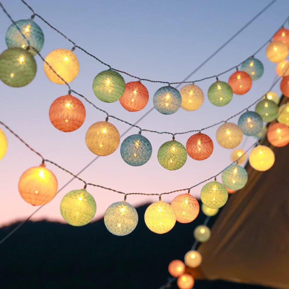 Cotton Ball Garland - Luminoya