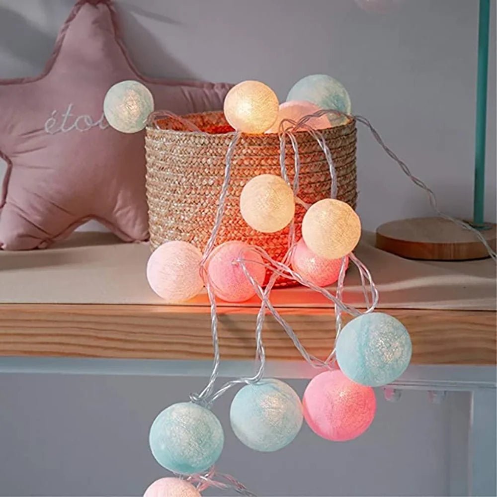 Cotton Ball Garland - Luminoya