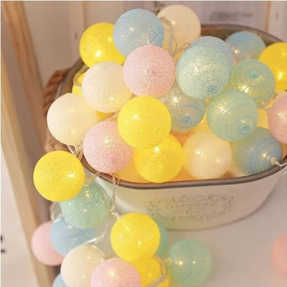 Cotton Ball Garland - Luminoya