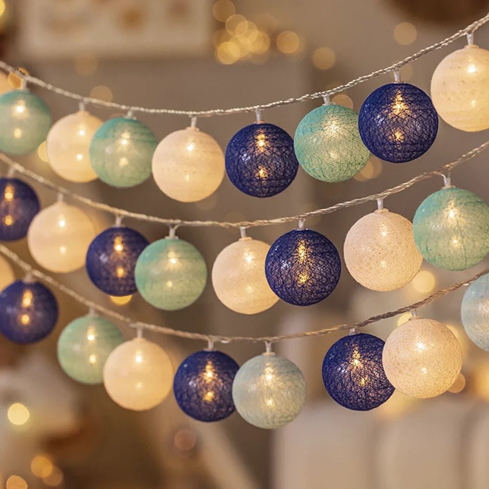 Cotton Ball Garland - Luminoya