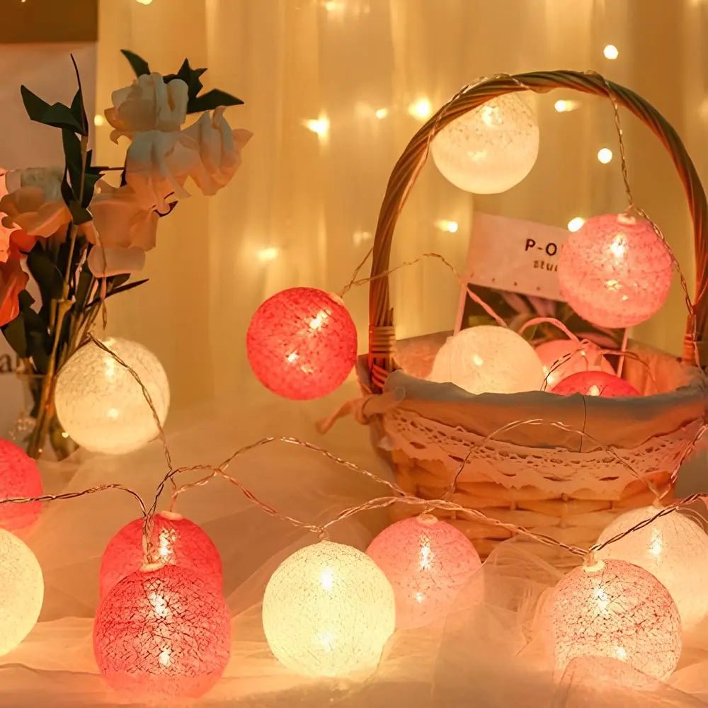 Cotton Ball Garland - Luminoya