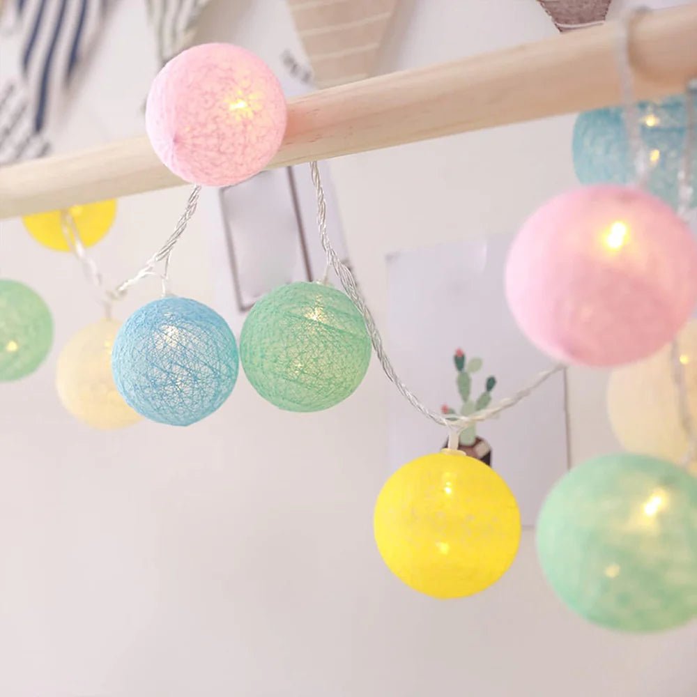 Cotton Ball Garland - Luminoya