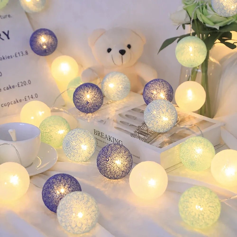 Cotton Ball Garland - Luminoya