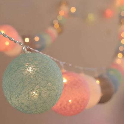 Cotton Ball Garland - Luminoya