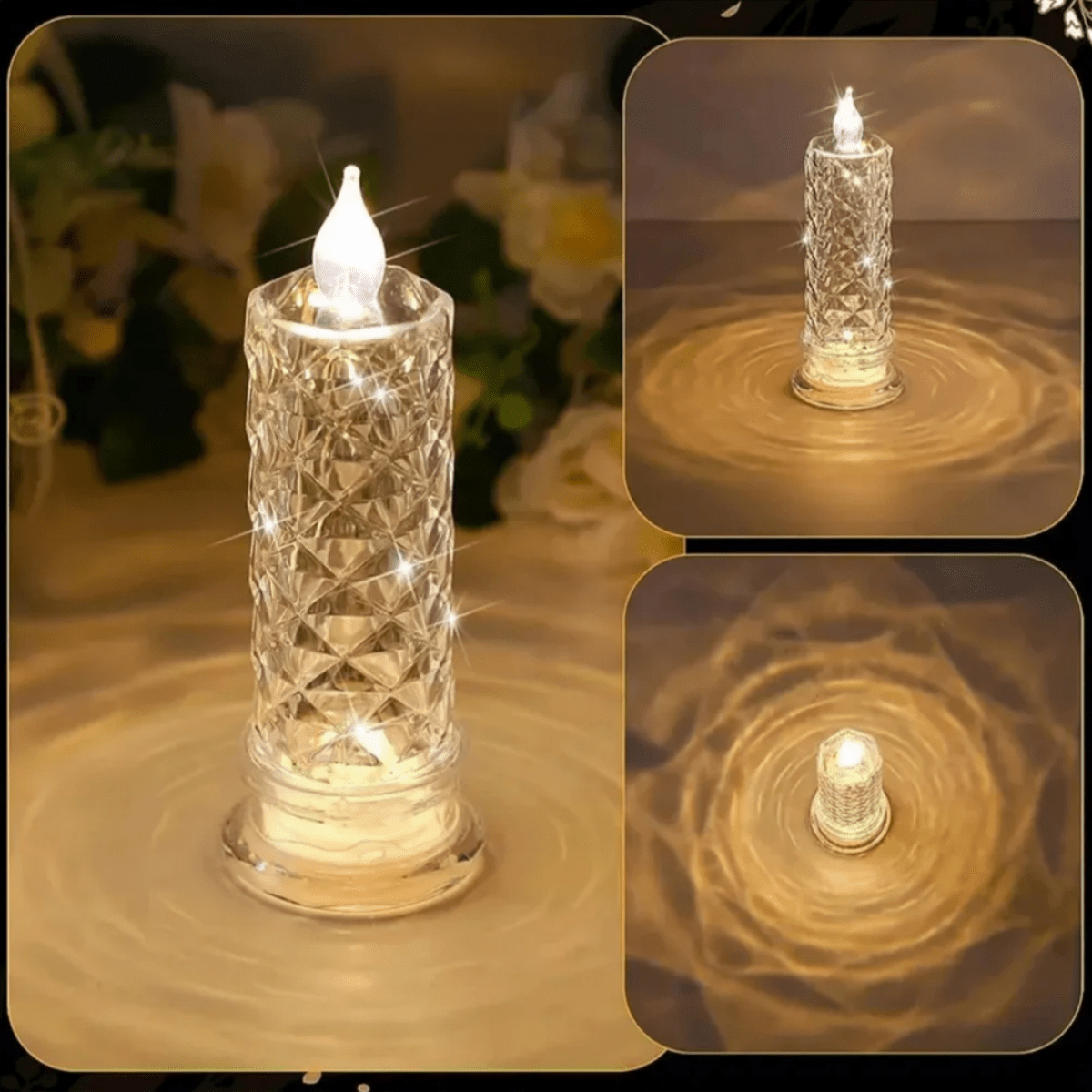 Crystal Candle Light – Romantic Glow, No Mess - Luminoya
