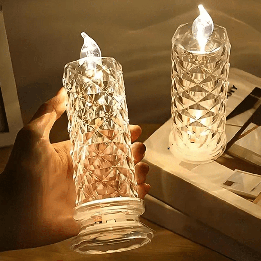 Crystal Candle Light – Romantic Glow, No Mess - Luminoya