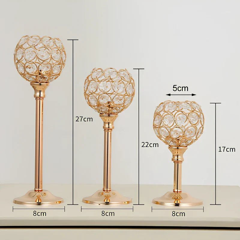 CrystalGlow™ Candle Holder - Luminoya