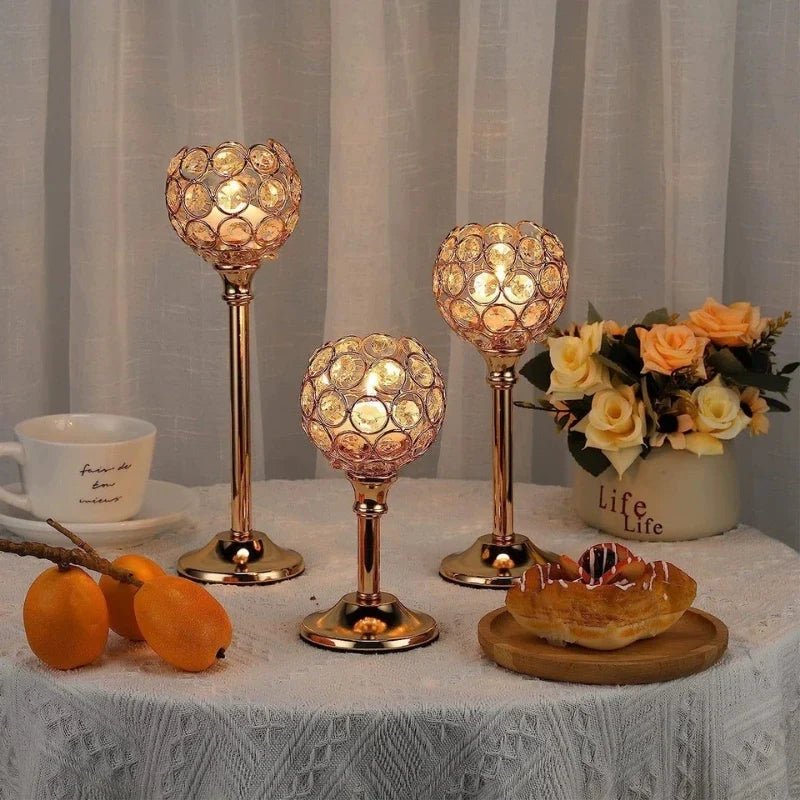 CrystalGlow™ Candle Holder - Luminoya