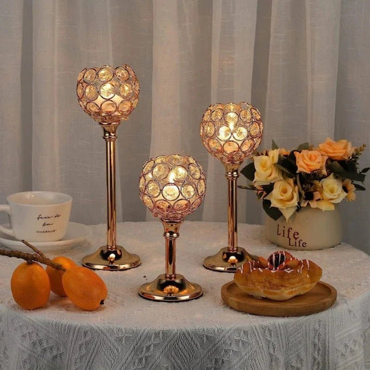 CrystalGlow™ Candle Holder - Luminoya