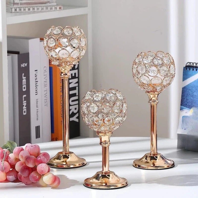 CrystalGlow™ Candle Holder - Luminoya