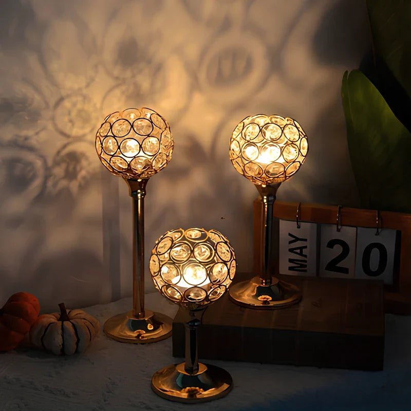 CrystalGlow™ Candle Holder - Luminoya