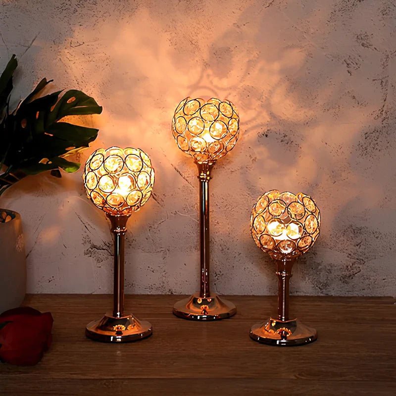 CrystalGlow™ Candle Holder - Luminoya