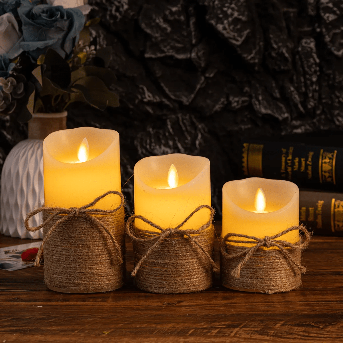 Flameless Block Candles - Luminoya
