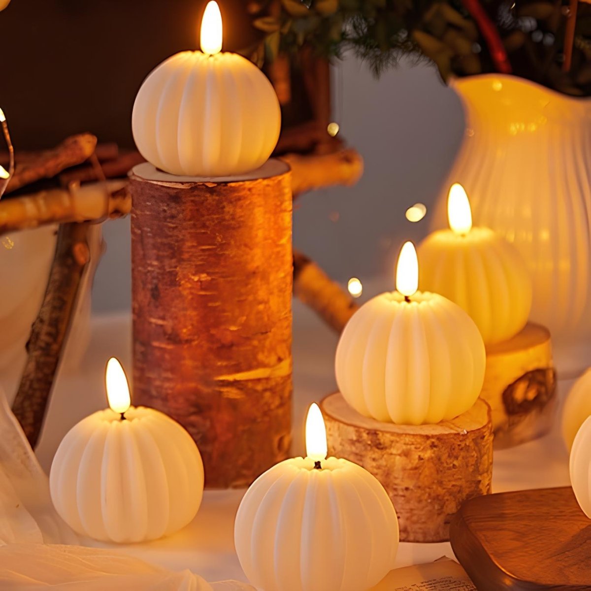 Flameless Block Candles - Luminoya