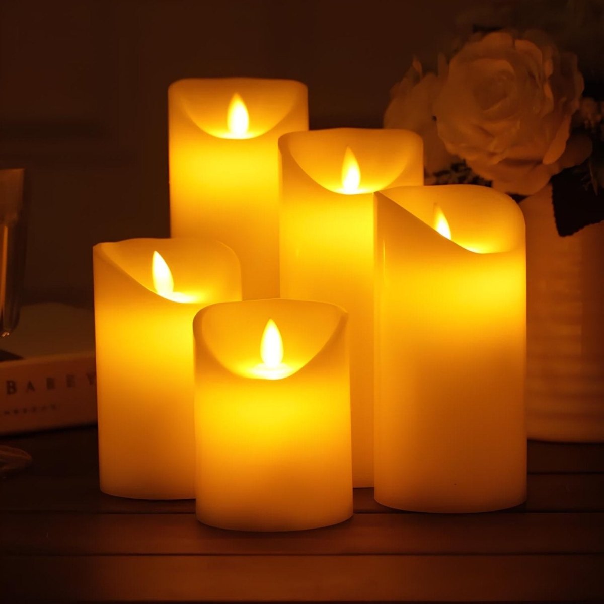 Flameless Block Candles - Luminoya