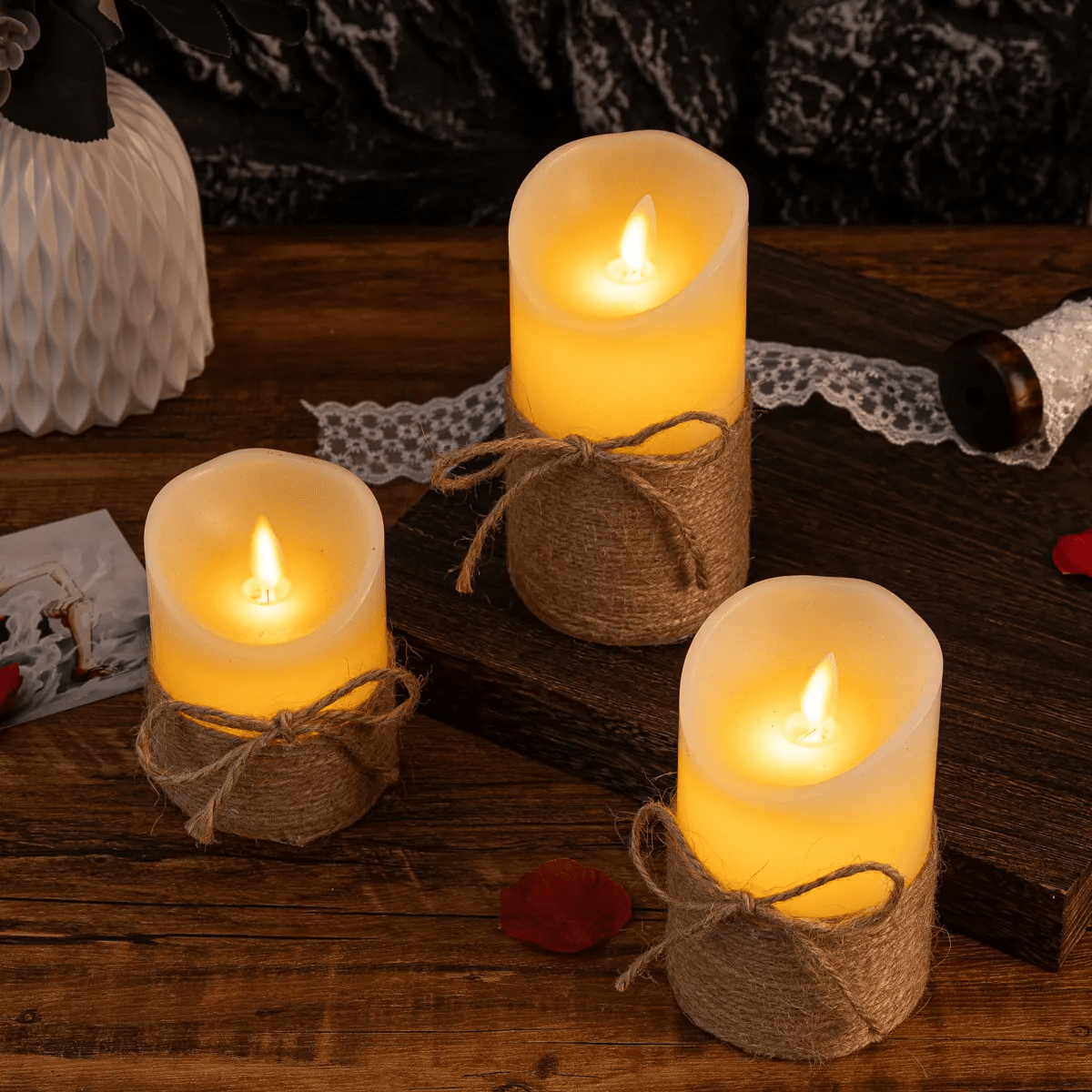Flameless Block Candles - Luminoya