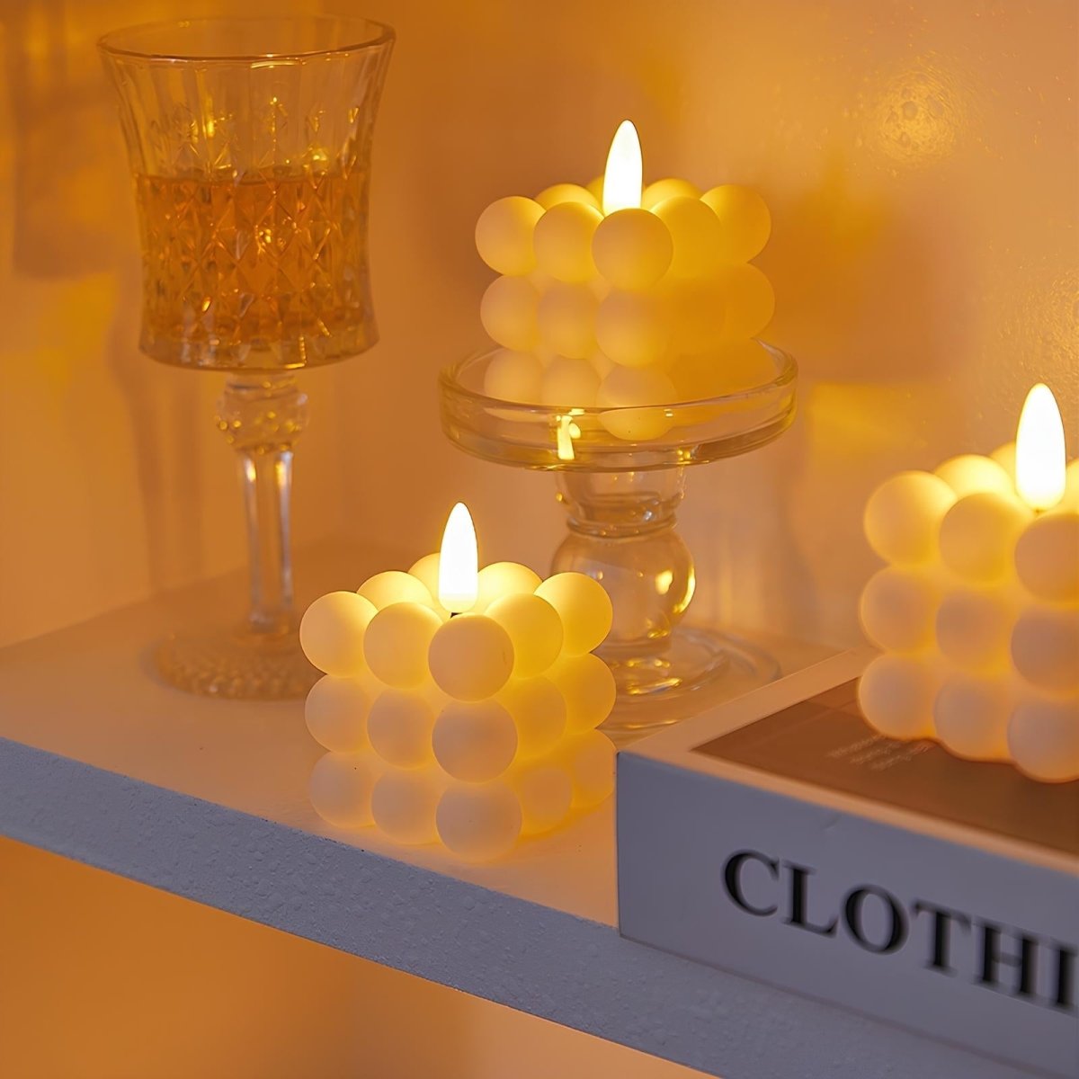 Flameless Block Candles - Luminoya